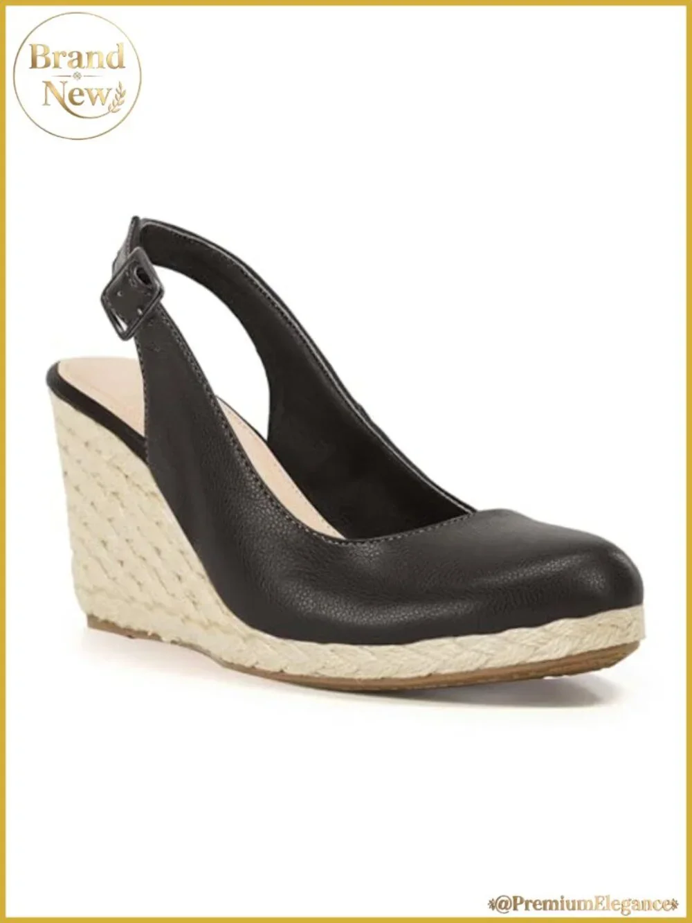 Women's Espadrille Wedge Sandals with Memory Foam